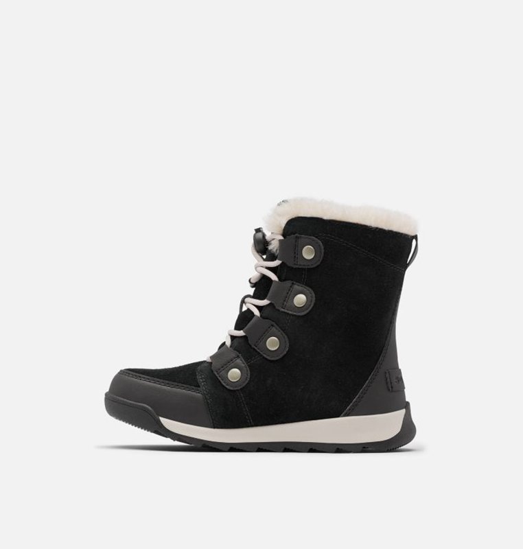 Kids Snow Boots Black - Sorel Childrens Whitney™ II Suede - 702-FPHYGD